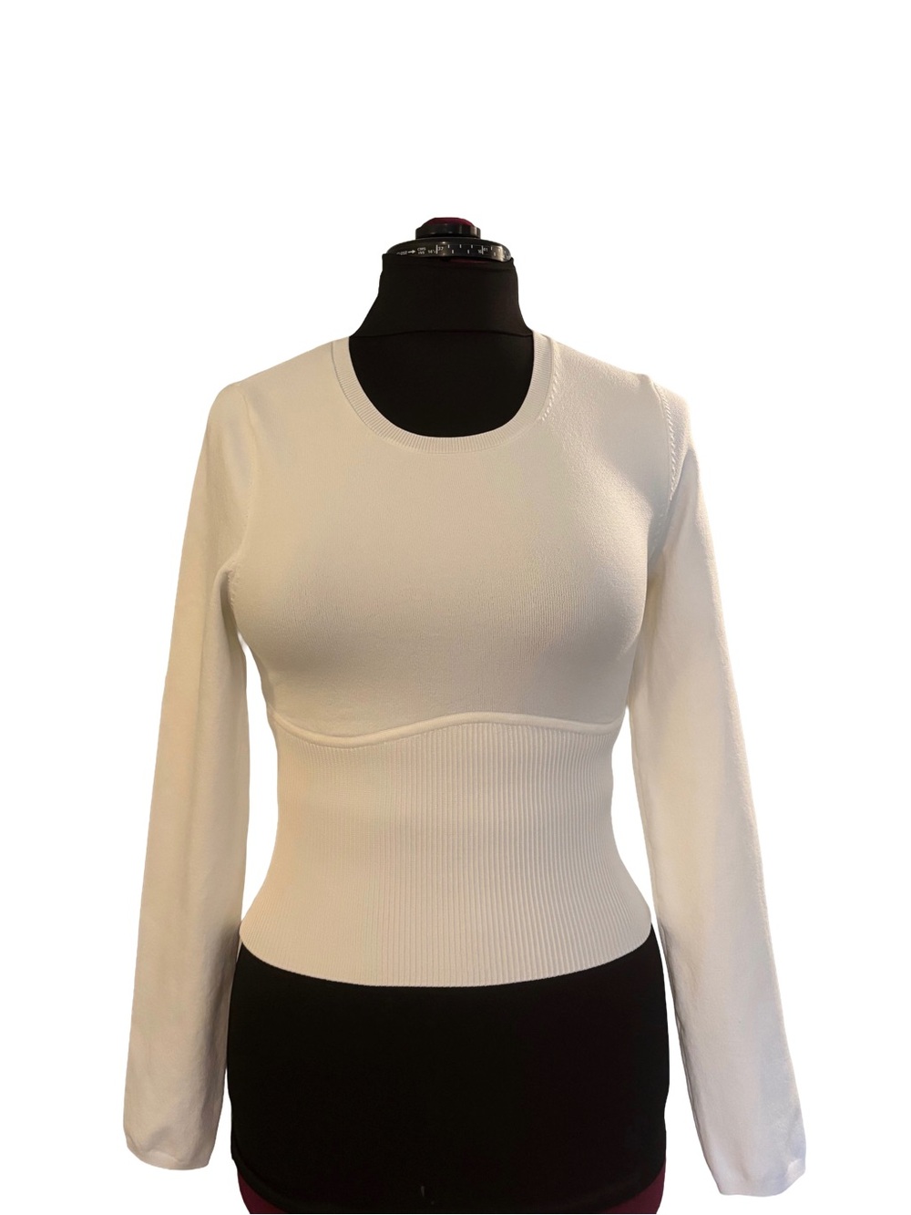 Babaton Sculpt Knit Fitted Long Sleeve Sweater